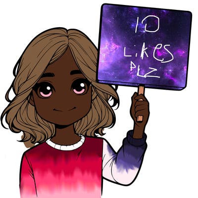 realistic girl holding up a sign