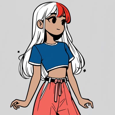 girl in a cute crop top