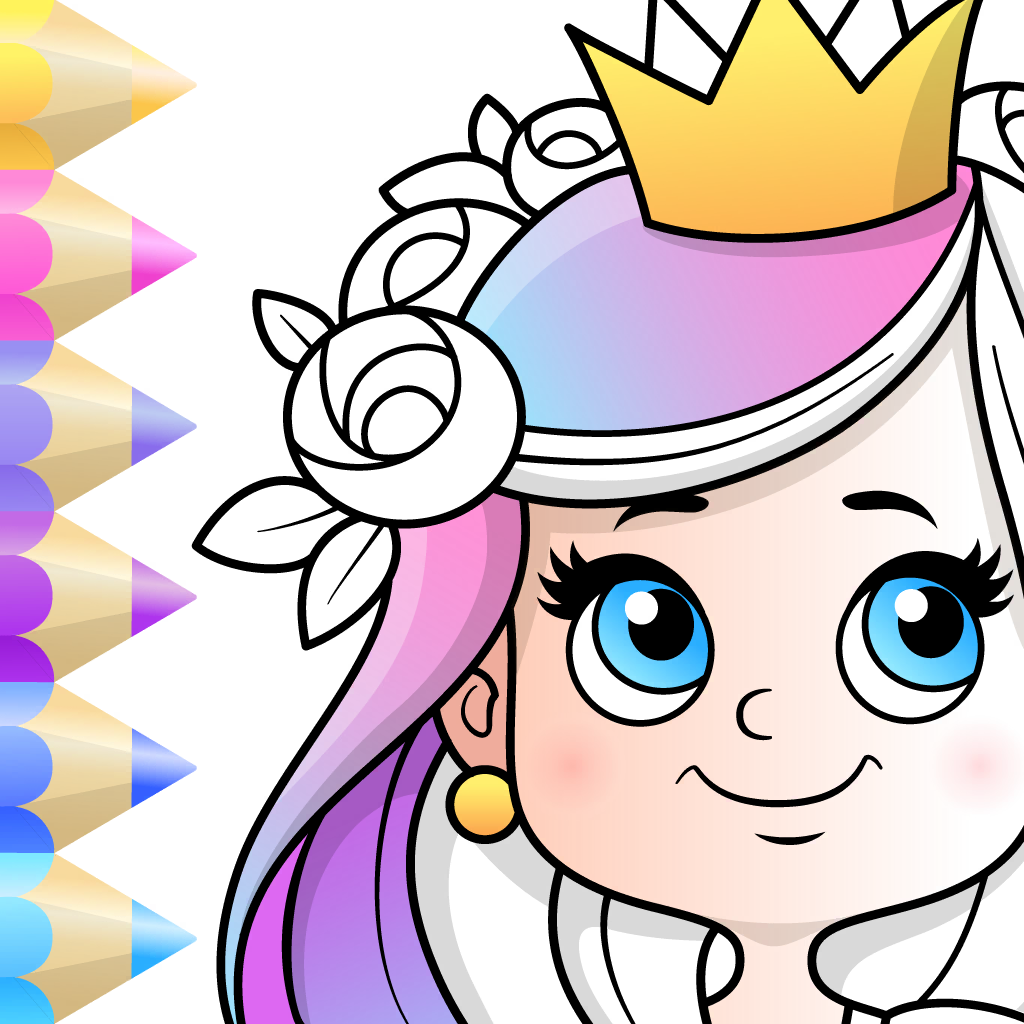 Princess Coloring Book Kids - Games App | MWM