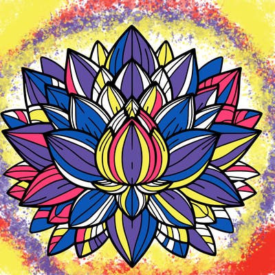 lotus flower mandala