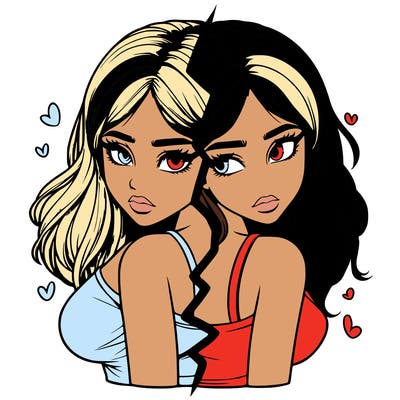 realistic girl split