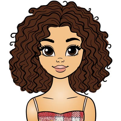 woman with curly hair