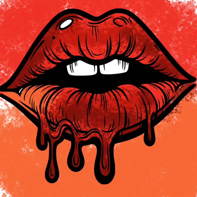 lips that look realistic and drip