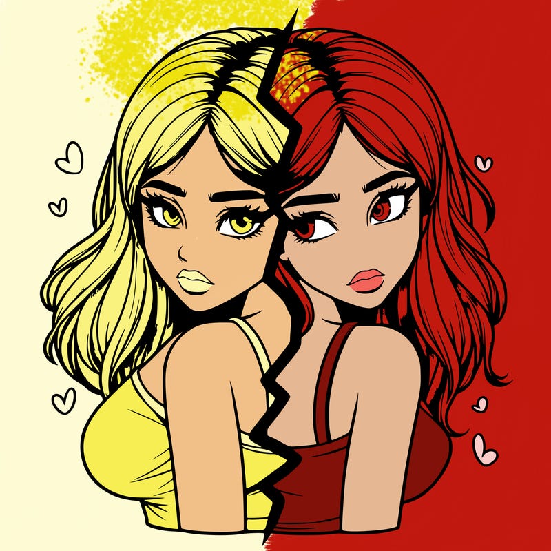 realistic girl split