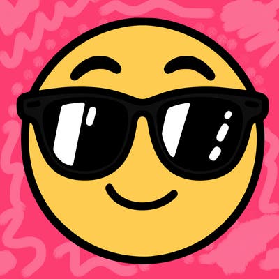 emoji with sunglasses