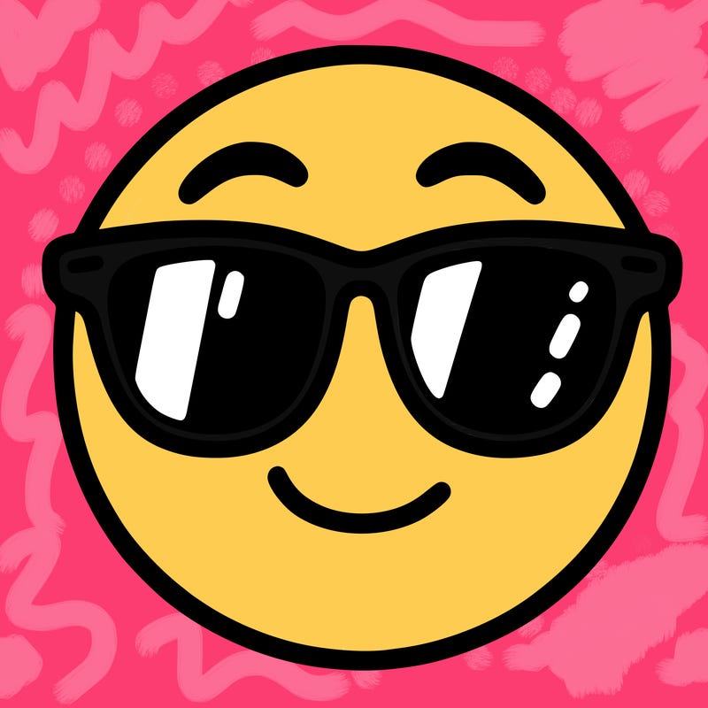 emoji with sunglasses