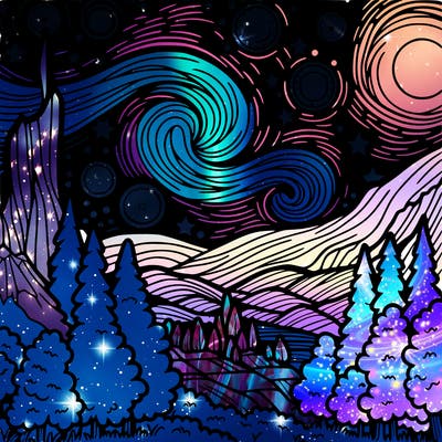 starry night serenity