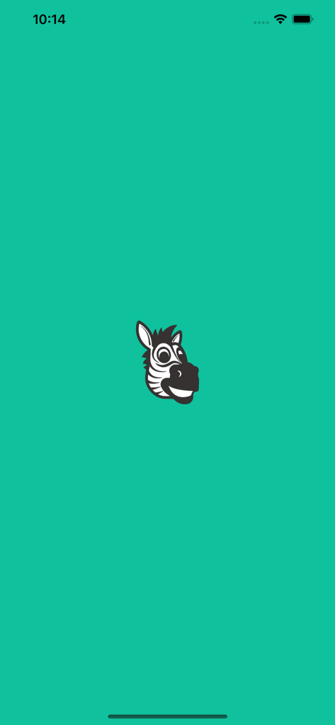 Junker raccolta differenziata - Junker recycling app splash screen with a zebra mascot on a green background