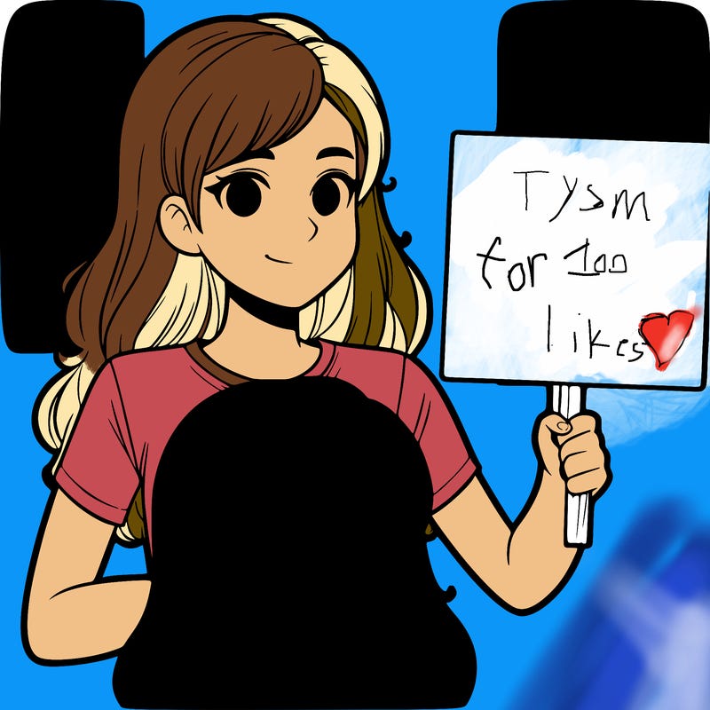 teenage girl holding blank sign