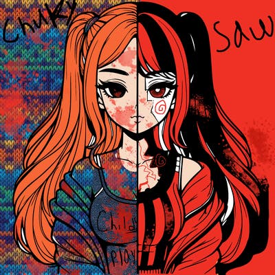 realistic girl split