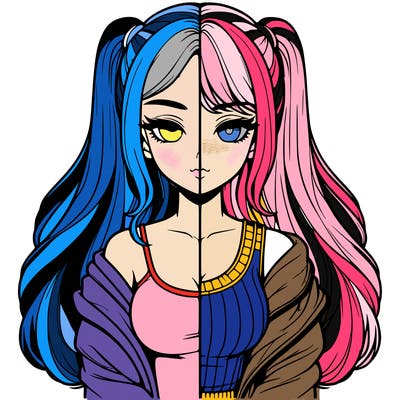 realistic girl split