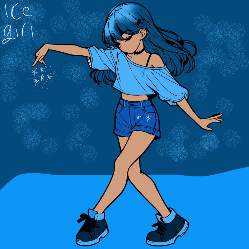 realistic girl danceing