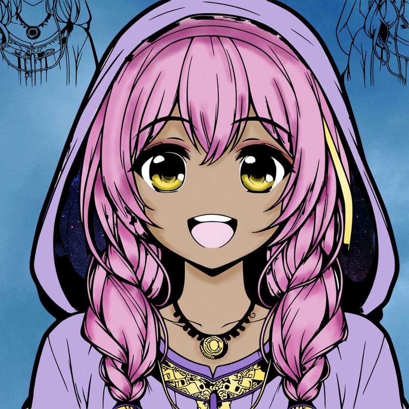 realistic anime girl smiling wearing a desi