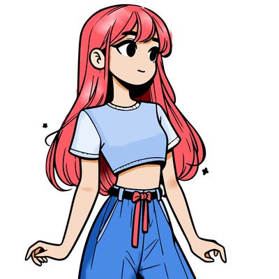 girl in a cute crop top