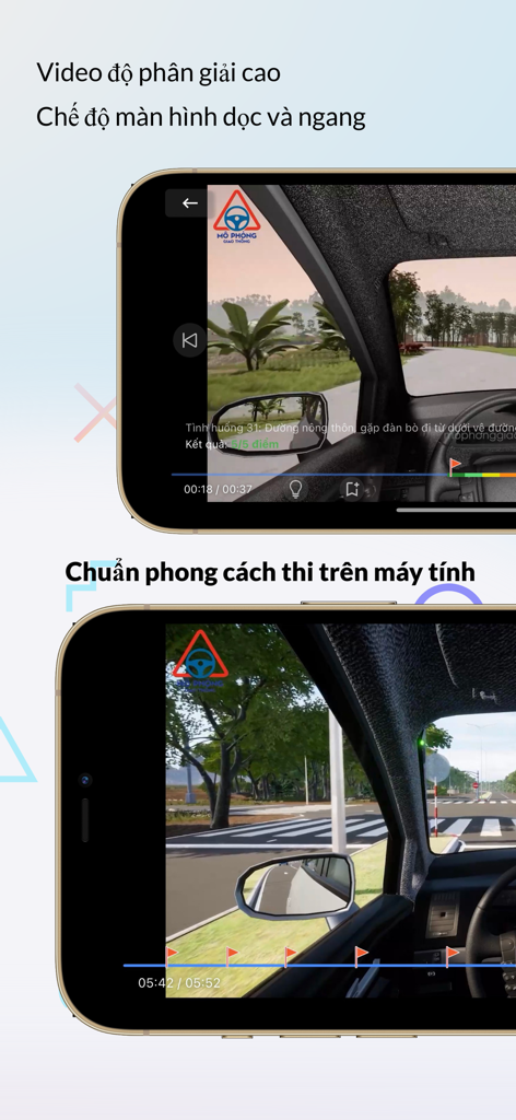 Mô Phỏng Giao Thông V2.0.0 - Scenari di guida ad alta risoluzione e interfaccia d'esame nell'app di simulazione del traffico vietnamita