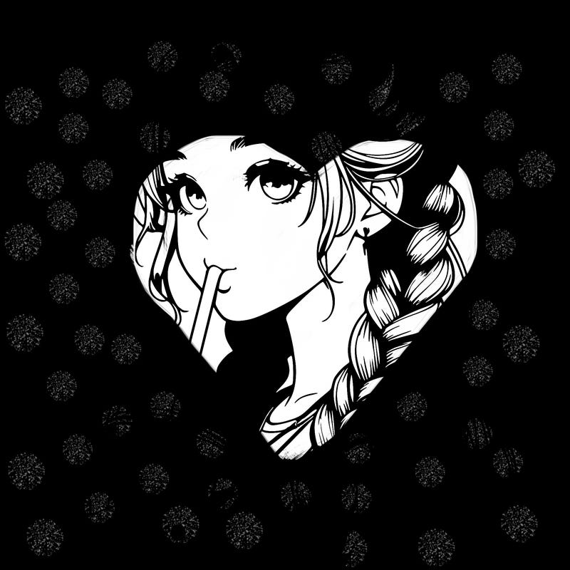 realistic girl with braided hair drinking boba