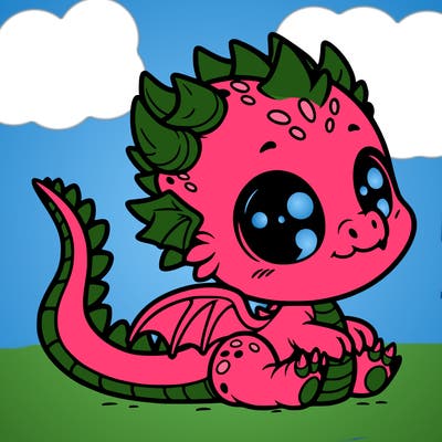 cute baby dragon