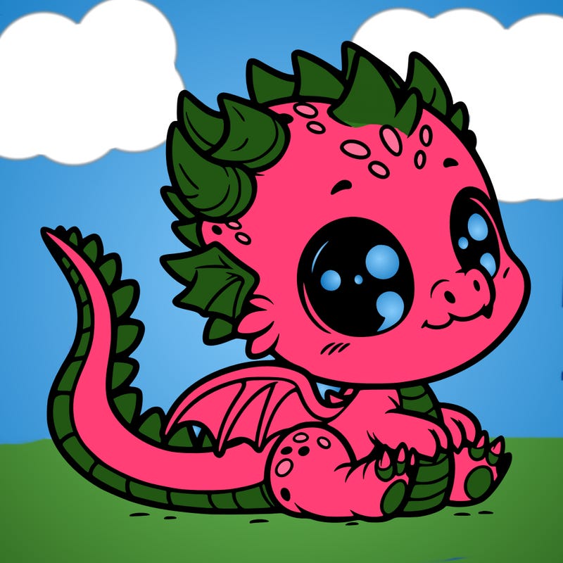 cute baby dragon
