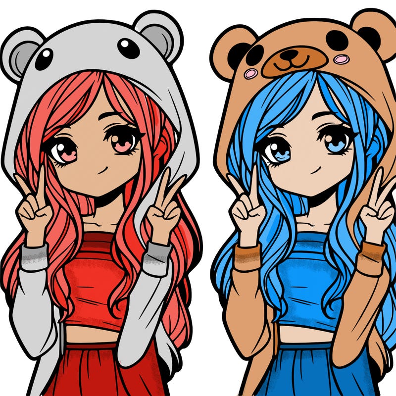 teen girl in animal costume