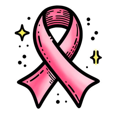 ribbon symbol of national breast cancer awareness month