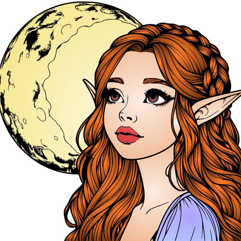 realistic moon elf