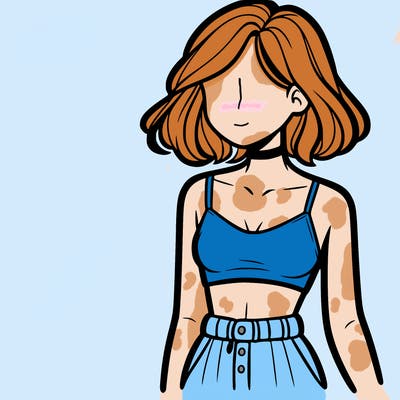 girl with crop top