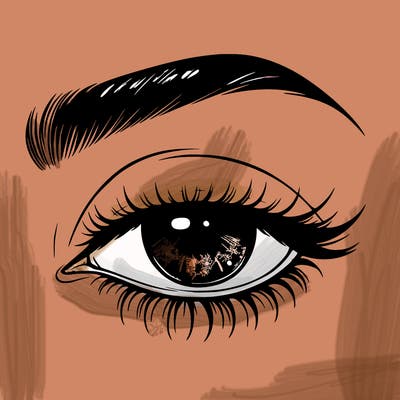 eye closed realistic