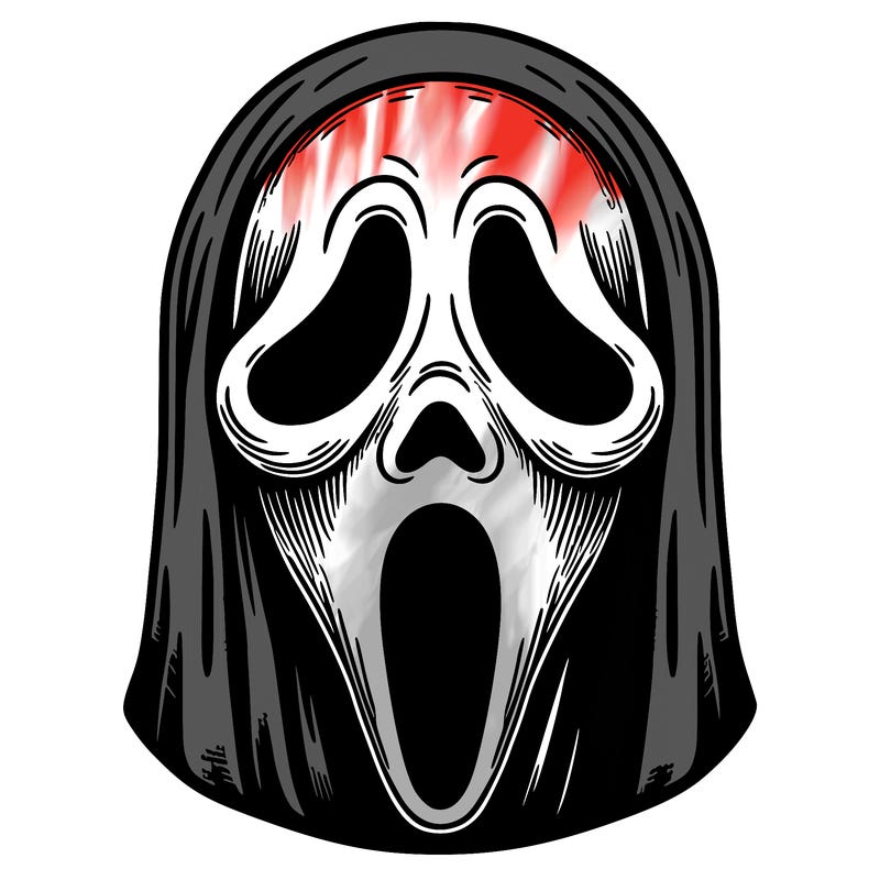 detailed ghostface mask