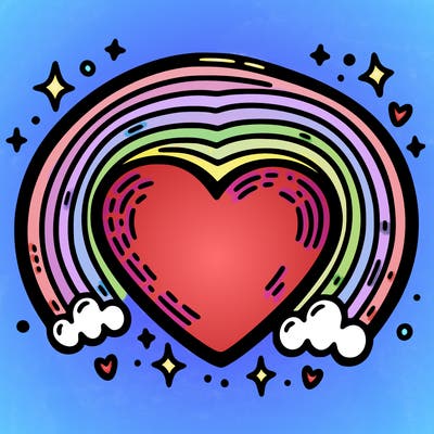 rainbow heart