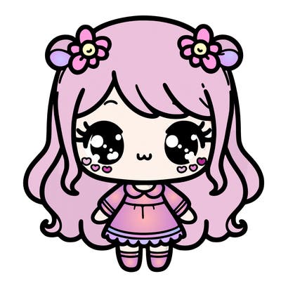 cute kawaii girl