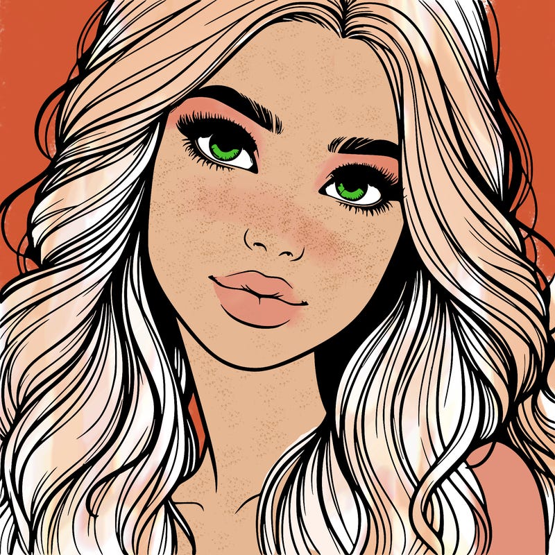 beautiful realistic girl