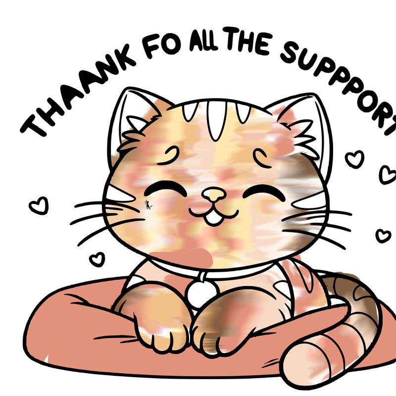 thank you for all the support cat