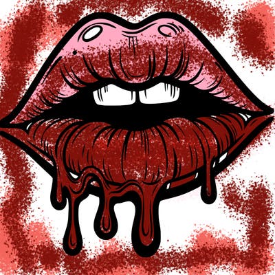 lips that look realistic and drip