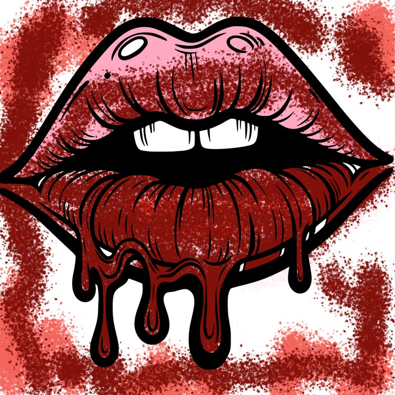 lips that look realistic and drip