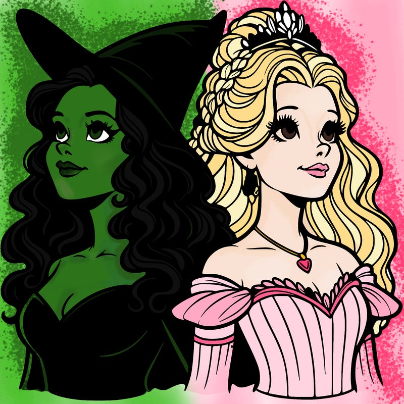 'elphaba and glinda (realistic)