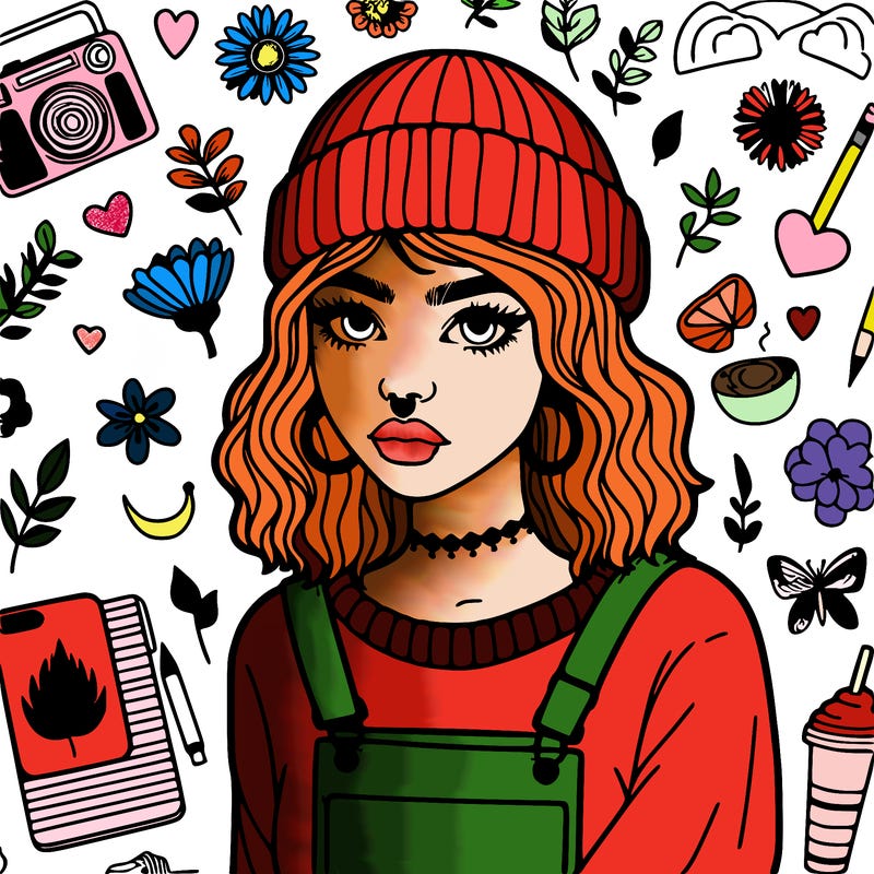 aesthetic indie girl