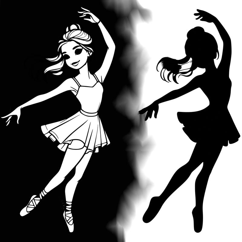 realistic girl dancer