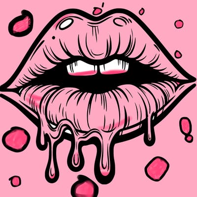 lips that look realistic and drip