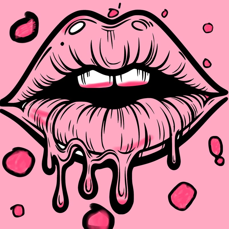 lips that look realistic and drip