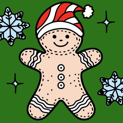 christmas gingerbread man