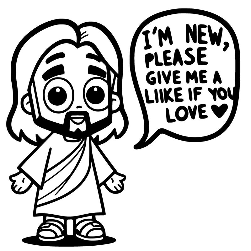 jesus saying im new pls give me a like if you love jesus