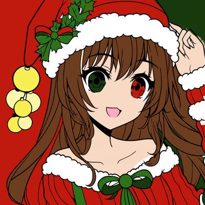 christmas girl anime