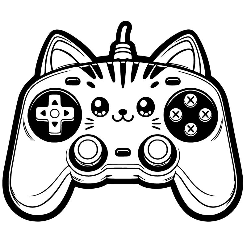 realistic cute kitty controller