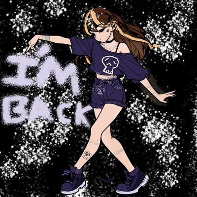 realistic girl danceing