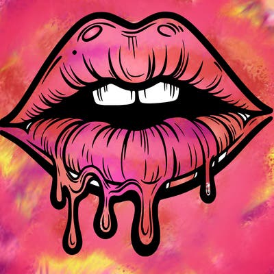 lips that look realistic and drip