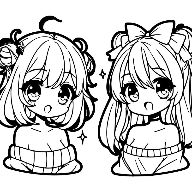 cute anime girls with cute hair styles