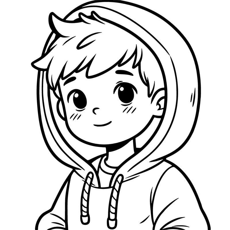 boy in a hoodie