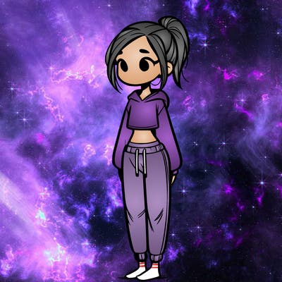 skinny girl in sweatpants