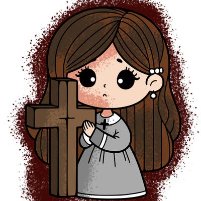 girl with cross
