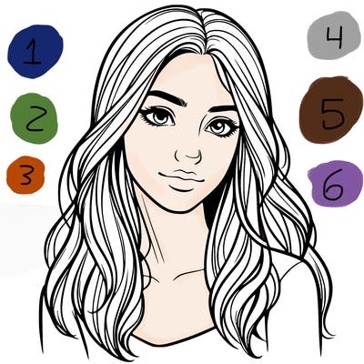 realistic young woman